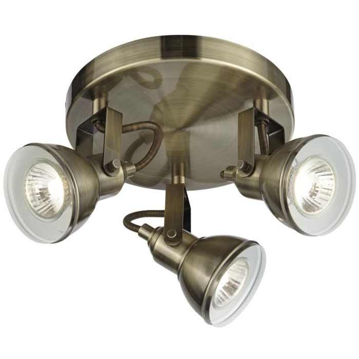 Searchlight Focus 1543AB brons kleurige plafondspots