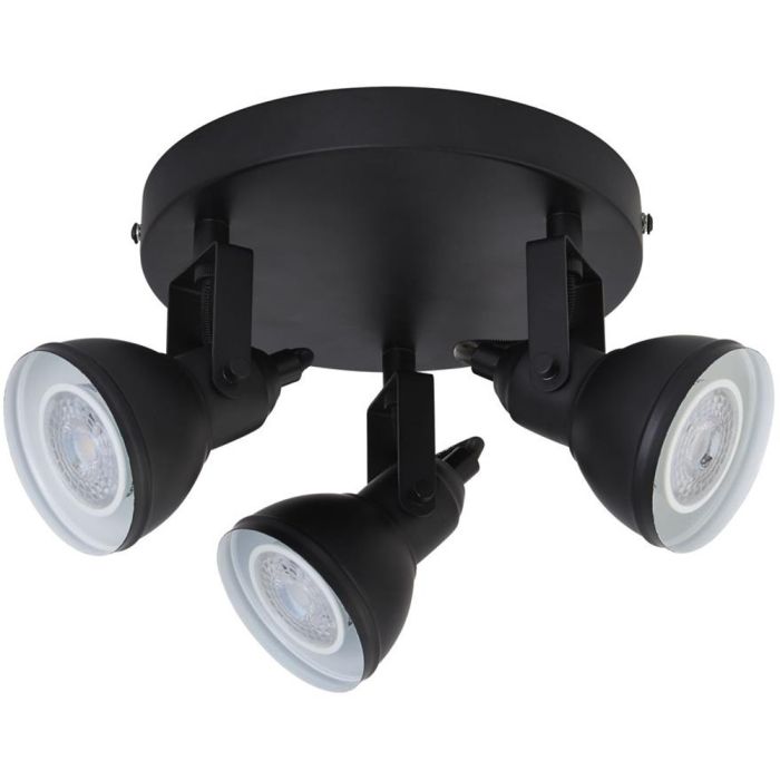 Searchlight Focus 1543BK zwarte plafondspots