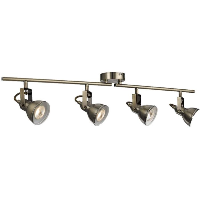 Searchlight Focus 1544AB antiek brons kleurige plafondspots