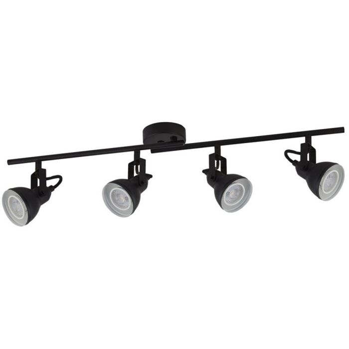 Searchlight Focus 1544BK mat zwarte plafondspots
