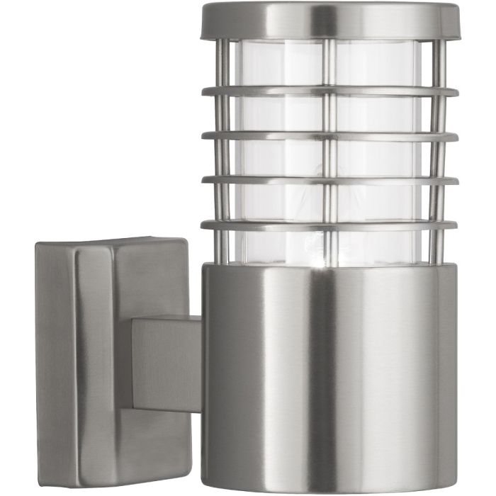 Searchlight Louvre 1555SS staal kleurige wandlamp