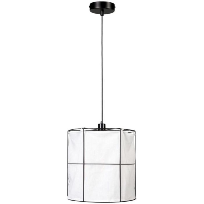 Britop Marinero 184329104 zwarte hanglamp met wit textiel