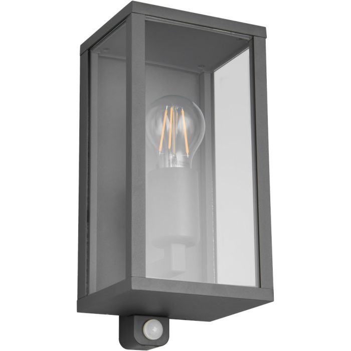 Trio Garonne 201869142 antraciet buitenlamp met bewegingsmelder