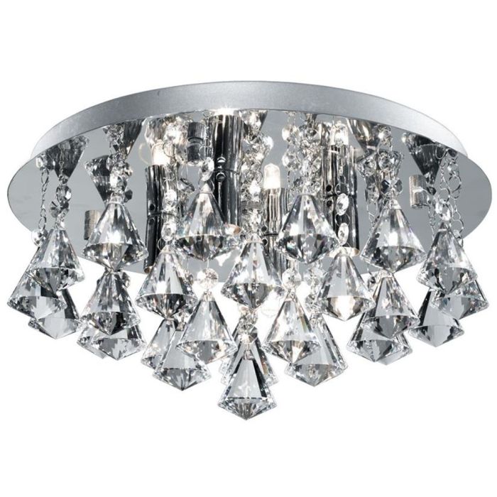 Searchlight Hanna 2204-4CC kristallen badkamer plafondlamp