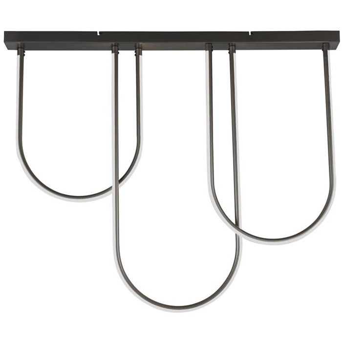 Searchlight Chime 23325BK grote zwarte plafondlamp