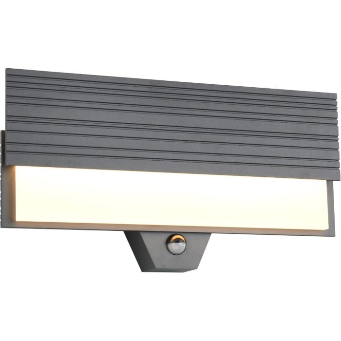 Trio Mariza 247069142 antraciet grijze buitenlamp met bewegingsmelder