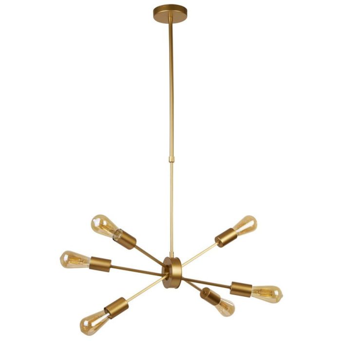 Searchlight Alpha 2906-6GO goud kleurige hanglamp