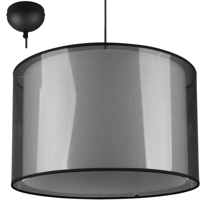 Trio Burton 311400132 hanglamp organza