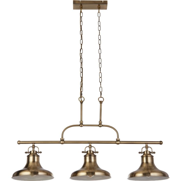 Searchlight Dallas 3193-3AB antiek brons kleurige hanglamp