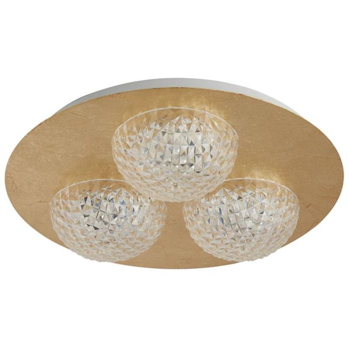 Searchlight Celestia 32511-3GO goud kleurige plafonniere