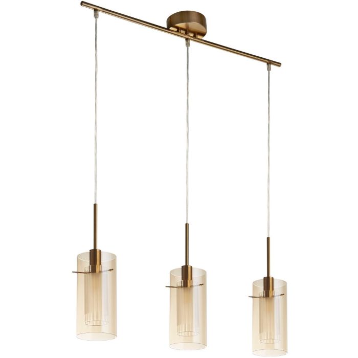 Searchlight Duo 3303-3CP Champagne kleurige hanglamp