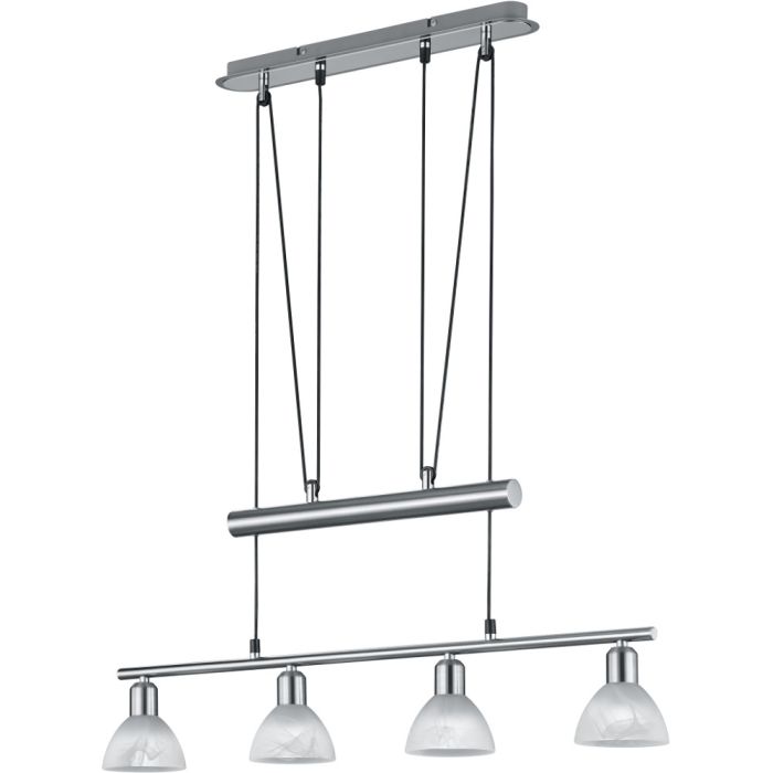 Trio Levisto 371010407 staal kleurige hanglamp