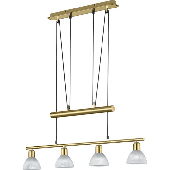 Trio Levisto 371010408 mat messing hanglamp