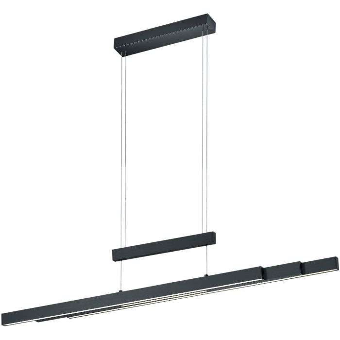 Trio Trajan 375310532 mat zwarte verlengbare hanglamp