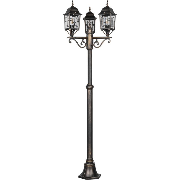 Trio Volturno 405960328 zwart goud kleurige lantaarnpaal