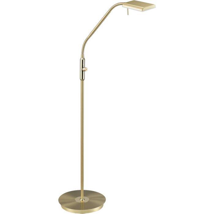 Trio Bergamo 420910108 mat messing leeslamp