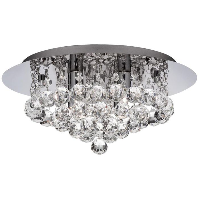 Searchlight Hanna 4404-4CC-LED kristallen badkamer plafondlamp