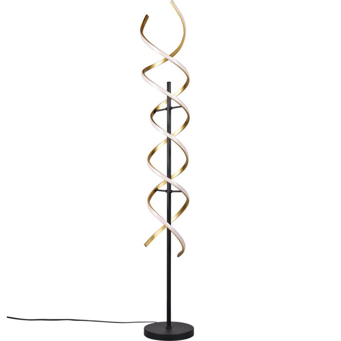 Trio Sequence 441810208 messing kleurige vloerlamp