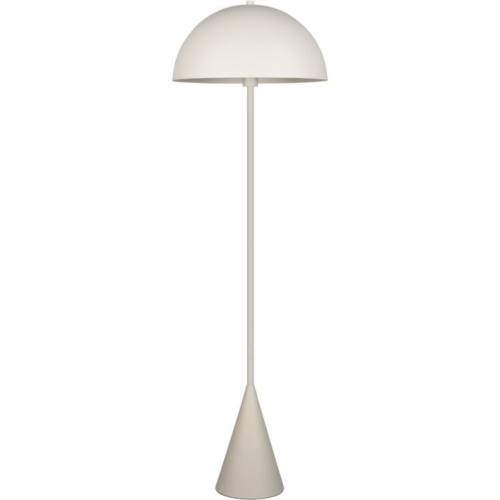 Trio Alfie 465000176 warm grijze vloerlamp met metalen kap
