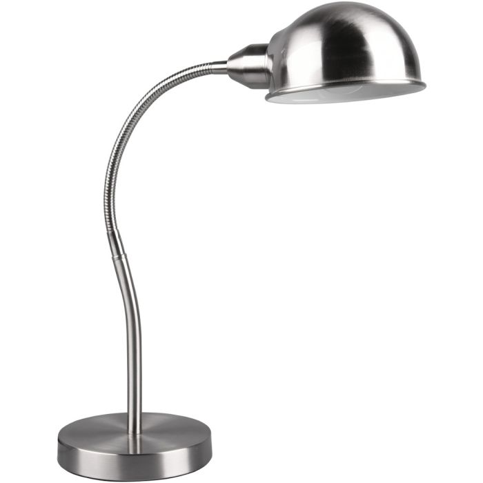 Trio Perry 504900107 mat staal kleurige bureaulamp