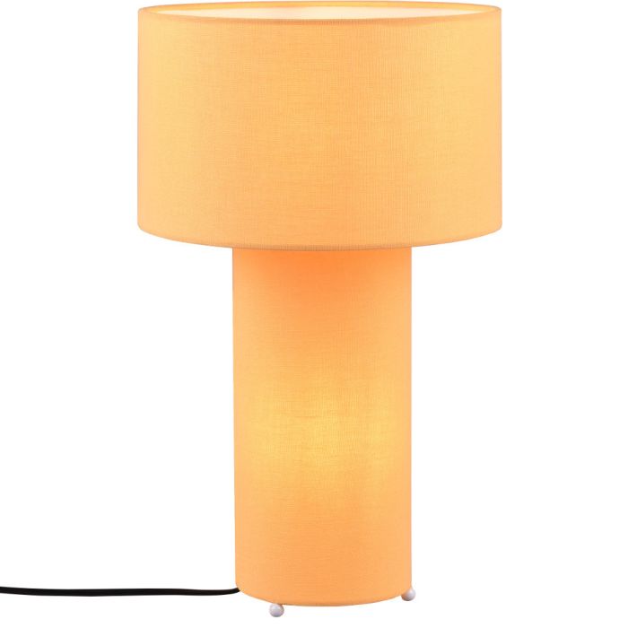 Trio Bale 505200183 tafellamp van geel textiel