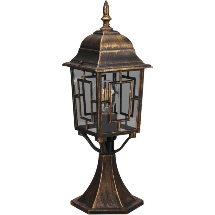Trio Volturno 505960128 zwart goudkleurige sokkellamp