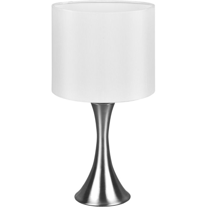 Trio Sabia 515790107 staal kleurige tafellampje
