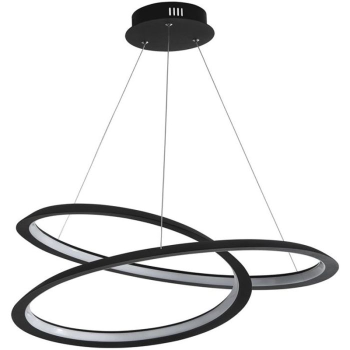 Searchlight Swirl 51871-1BK zwart metalen hanglamp