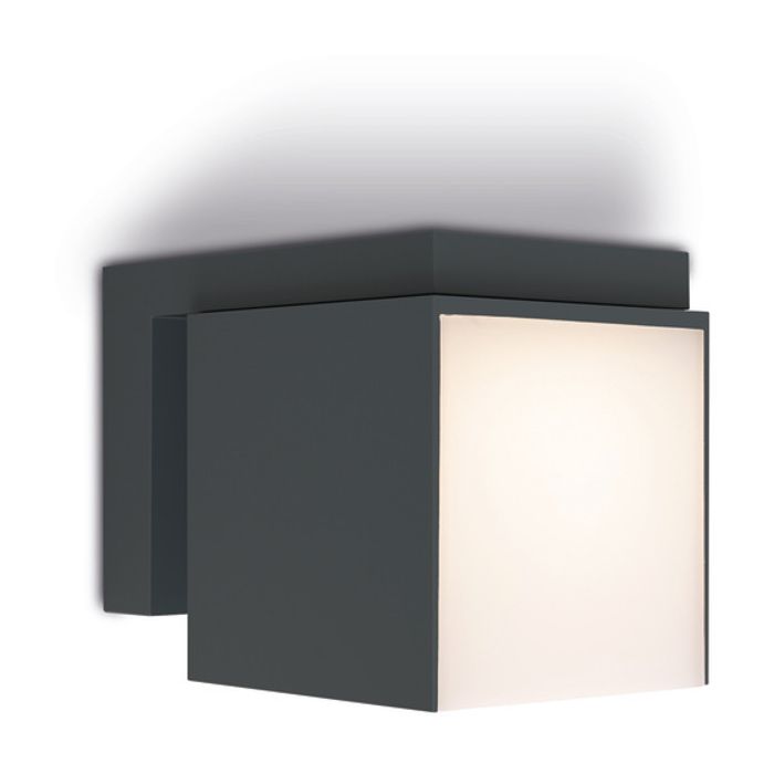 Lutec Cuba 5193803012 mat zwarte wandlamp