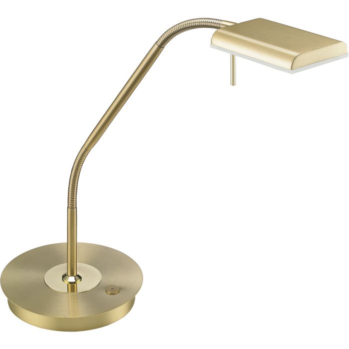 Trio Bergamo 520910108 mat messing bureaulamp