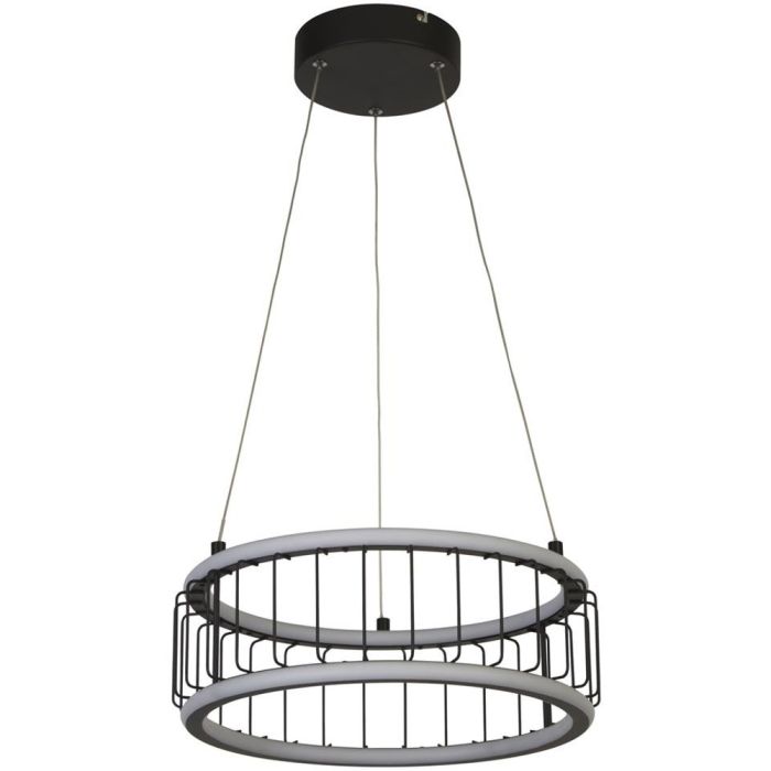 Searchlight Circolo 54213-1BK zwarte hanglamp