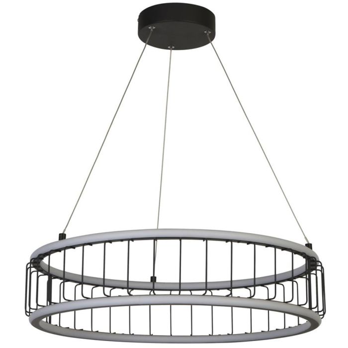 Searchlight Circolo 54214-1BK zwarte hanglamp