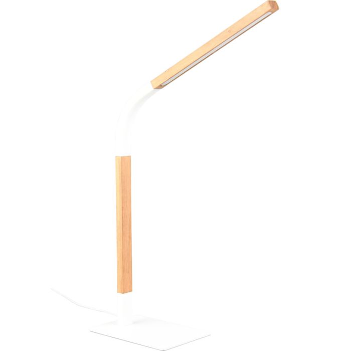 Trio Norris 545210131 hout met wit metalen tafellamp
