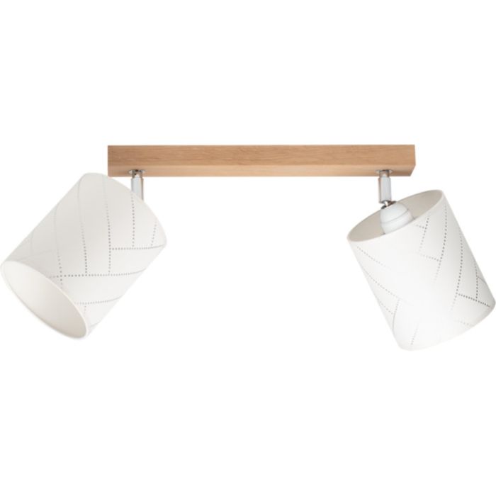 Spot Punto 56749274 Eikenhouten spot met witte kapjes