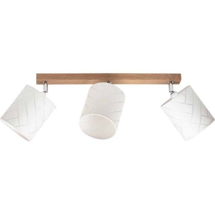 Britop Punto 56749374 eikenhouten spot met witte kapjes