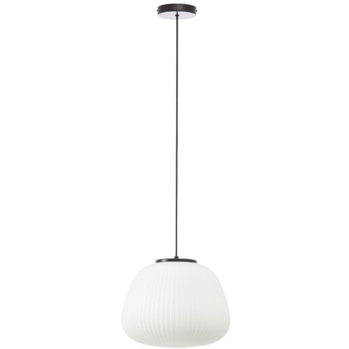 Brilliant Kaizen 60154/76 witte hanglamp van ribbelglas