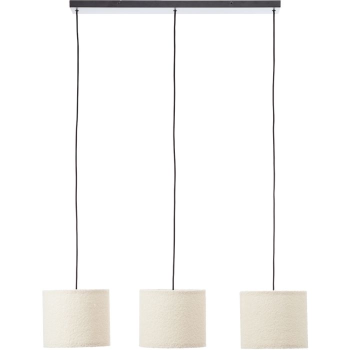 Brilliant Teddy 60164/09 beige hanglamp van katoen