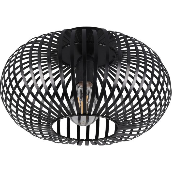 Trio Johann 606903032 mat zwarte plafondlamp