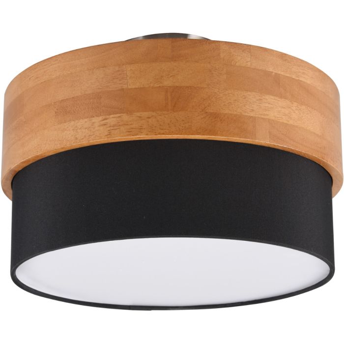 Trio Seasons 611500202 houten plafondlamp met textiel