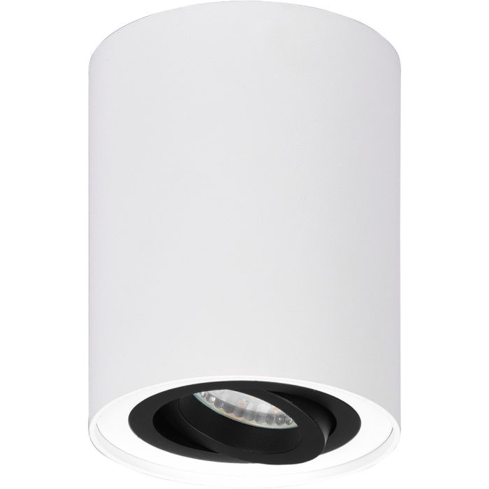 Trio Cookie 612900134 witte plafondlamp met kantelbare spot