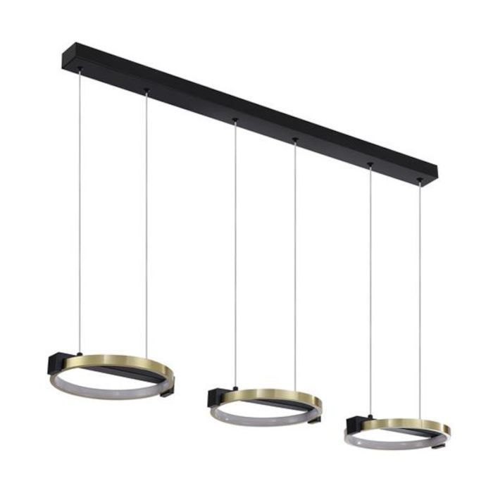 Searchlight Aerial 62330-3GO zwart met goud kleurige hanglamp