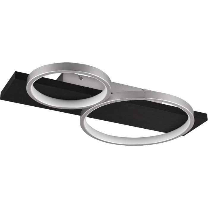 Trio Medera 643810287 grijs zwarte plafondlamp