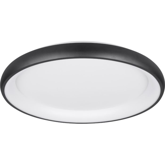 Trio Cardona 649617532 zwarte ringvormige plafondlamp