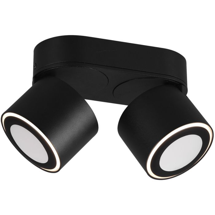 Trio Taurus 652910232 mat zwarte plafondspot