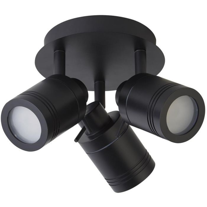 Searchlight Samson 6603BK mat zwarte badkamerspot