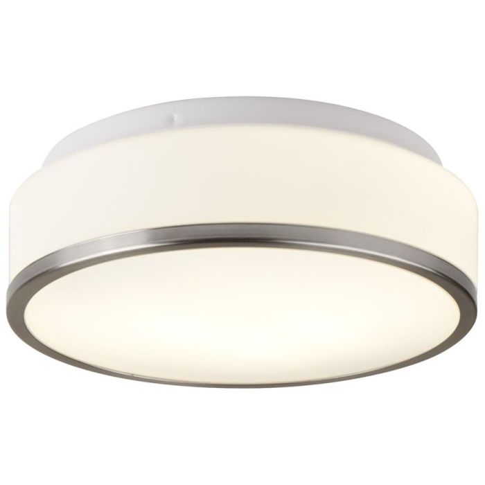 Searchlight Cheese 7039-28SS mat zilver badkamer plafondlamp
