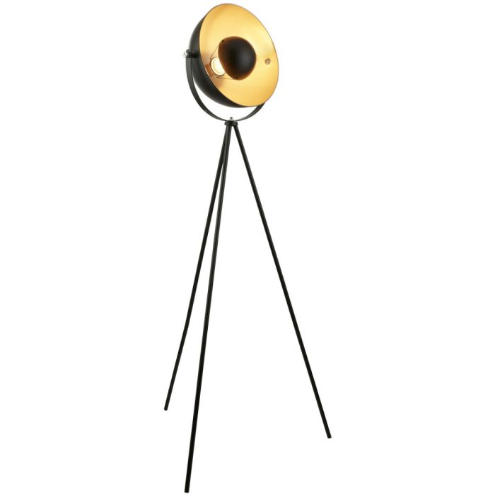 Searchlight Blink 8022BK zwart met goud kleurige driepoot