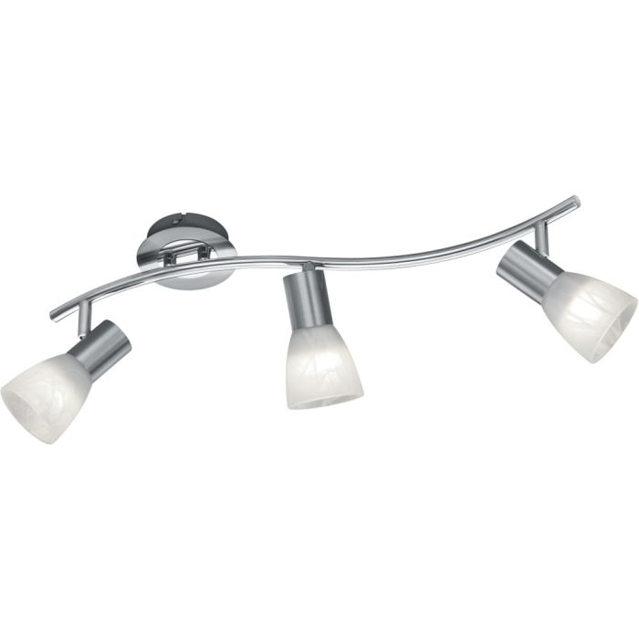 Trio Levisto 871010307 mat staal kleurige plafondspot