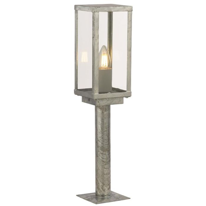 Searchlight Box 90151-500SI gegalvaniseerd stalen sokkellamp