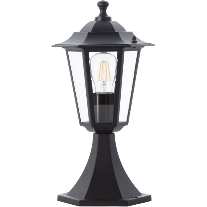 Brilliant Carleen 90988A06 zwarte sokkellamp
